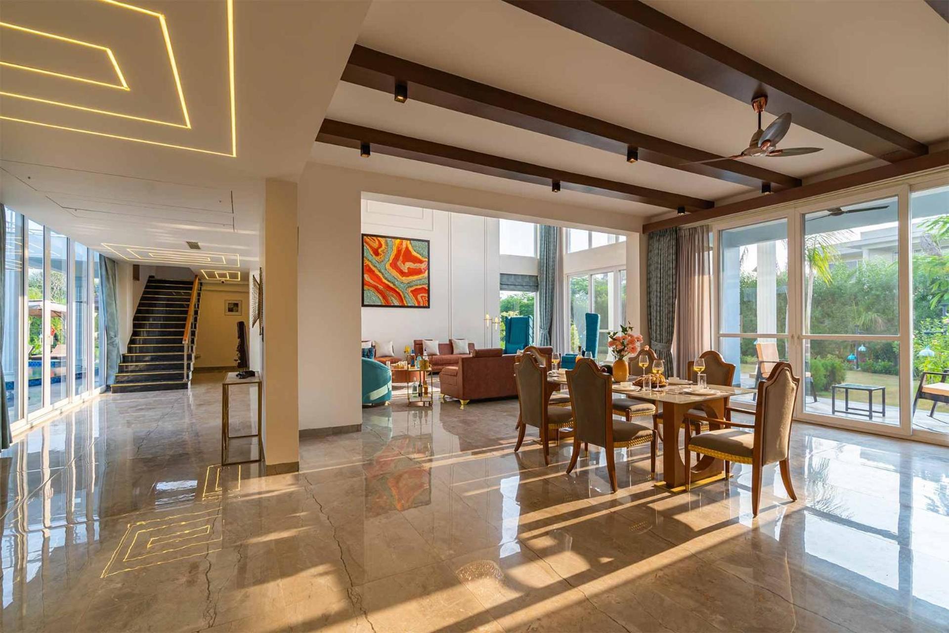 Stayvista At Serenity Farms With Pool, Lawn, Bonfire & Bbq Sohna 外观 照片