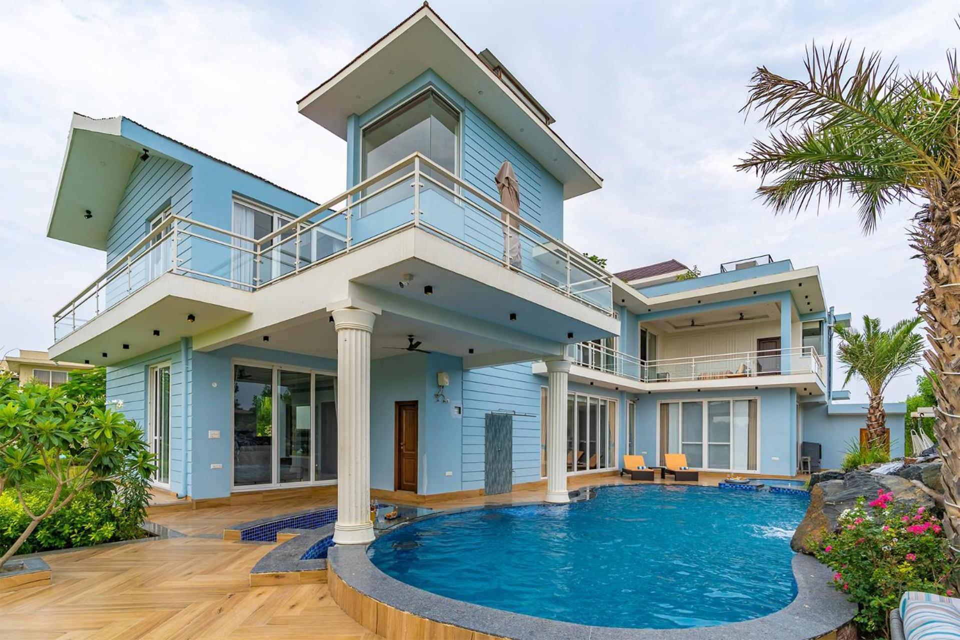 Stayvista At Serenity Farms With Pool, Lawn, Bonfire & Bbq Sohna 外观 照片